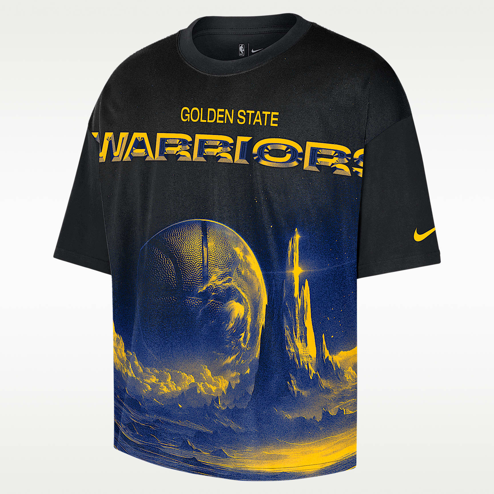 Golden State Warriors Courtside Men's Nike NBA Boxy T-Shirt. Nike ZA